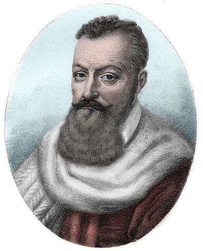 Retrato de Aquiles de Harlay primeiro Presidente do Parlamento de Paris - Retrato de Aquiles de Harlay, Comte de Beaumont Magistrat français premier président du Parlement de Paris (1536 -1619) - de Unknown artist