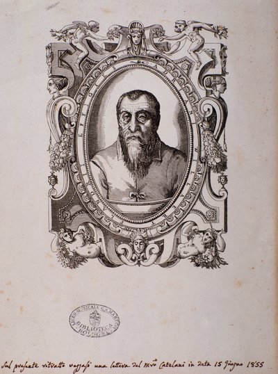 Retrato de Adrian Willaert (xilogravura) de Unknown artist