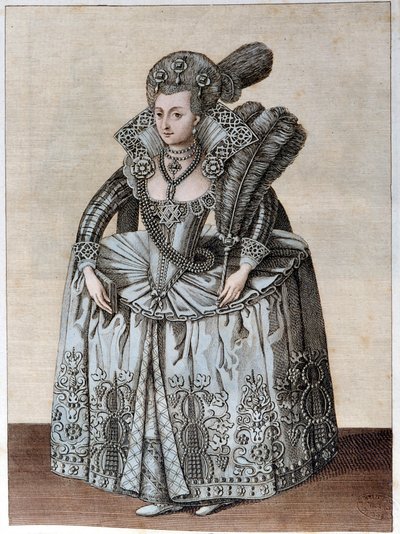 Retrato de Ana da Dinamarca Rainha de Inglaterra (Copenhaga de Unknown artist