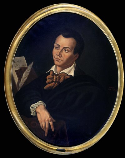 Retrato de Antonin Careme (1783 - 1833) cozinheiro - Pintura, al. Fondation Escoffier de Unknown artist