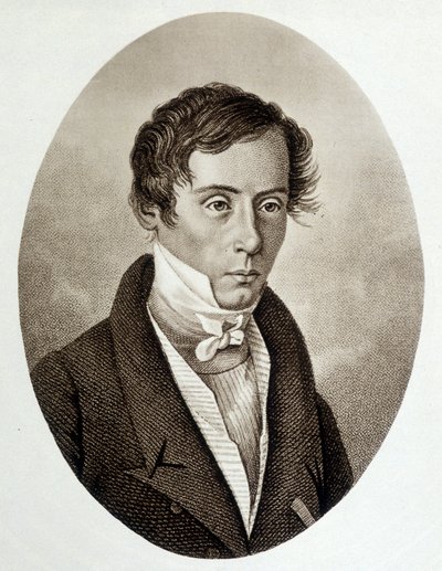 Retrato de Augustin Fresnel (1788-1827), físico francês. de Unknown artist