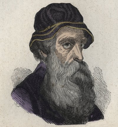 Retrato de Benvenuto Cellini, o escultor, ourives, escultor e autor 1500-1571 da Renascença italiana de Unknown artist