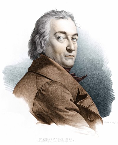 Retrato de Berthollet. Gravura do século XIX. de Unknown artist