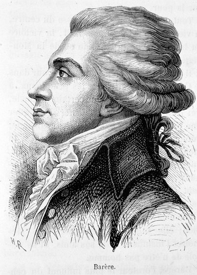 Retrato de Bertrand Barere de Vieuzac (1755-1841), político francês. de Unknown artist