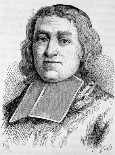 Retrato do Cardeal Fleury (1653 - 1743) (André Hercule de Fleury). Gravura do final do século XIX em "Histoire de France" de H. Martin. de Unknown artist