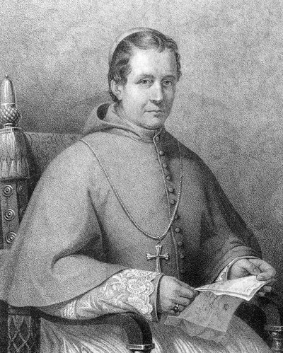 Retrato do Cardeal Giovanni Maria Mastai Ferretti (1792-1878), Papa Pio (Pio) IX de 1846 a 1878 de Unknown artist