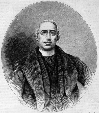 Retrato de Carlo Passaglia (1812-1887), homem da igreja italiana, partidário da unidade da Itália. Gravura em "Le Monde Illustré" n¡240 de 16 de Novembro de 1861. de Unknown artist