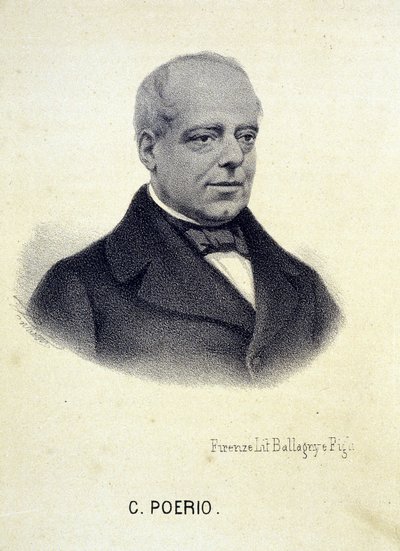 Retrato de Carlo Poerio (1803 - 1867), revolucionário italiano. de Unknown artist