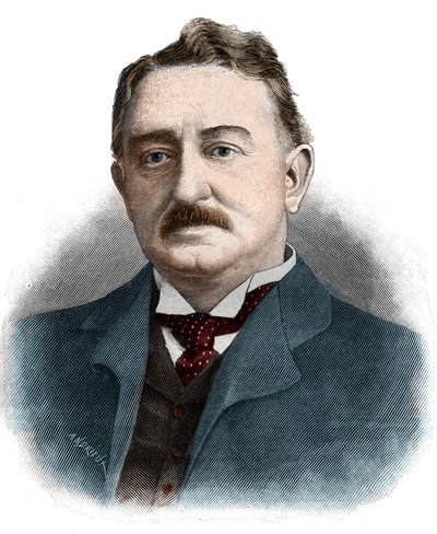 Retrato de Cecil John Rhodes (1853-1902) Empresário britânico e administrador colonial. de Unknown artist