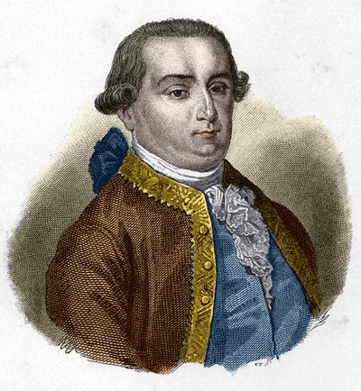 Retrato de Cesare Bonesana, Marquês de Beccaria (1738 - 1794), jurista italiano. de Unknown artist