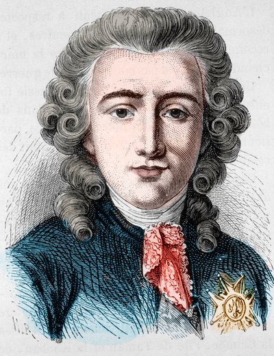 Retrato de Charles Alexandre de Calonne, político francês (1734 -1802) - em "L