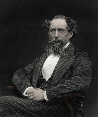 Retrato de Charles Dickens (1812-1870), escritor inglês. de Unknown artist