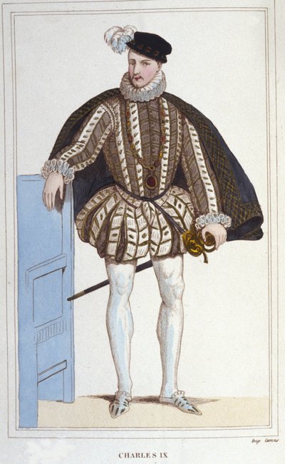 Retrato de Carlos IX (1550 - 1574), Rei de França. de Unknown artist
