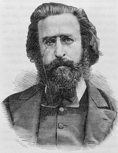 Retrato de Charles Théophile Ferré (1845 - 1871). Gravura do final do século XIX em "Histoire de France" de H. Martin. de Unknown artist