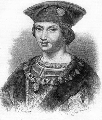 Retrato de Carlos VIII Rei de França (1470-1498). de Unknown artist