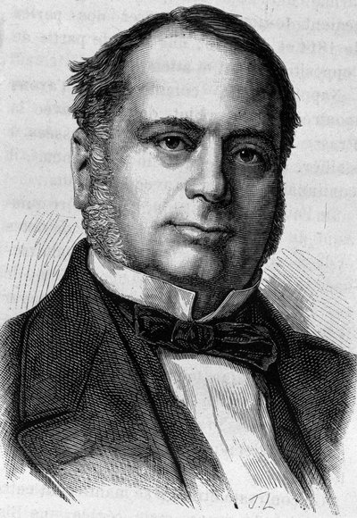Retrato de Charles Valletta (? - 1881). Gravura do final do século XIX em "Histoire de France" de H. Martin. de Unknown artist