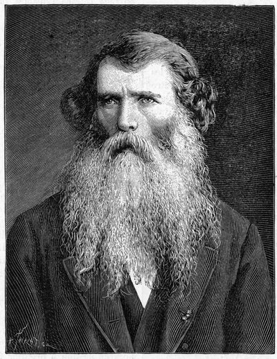 Retrato de Charles Victor Naudin, botânico francês. (1815-1899). Gravura de 1898. em "La Nature. Revisão das ciências e suas aplicações às artes e à indústria". de Unknown artist