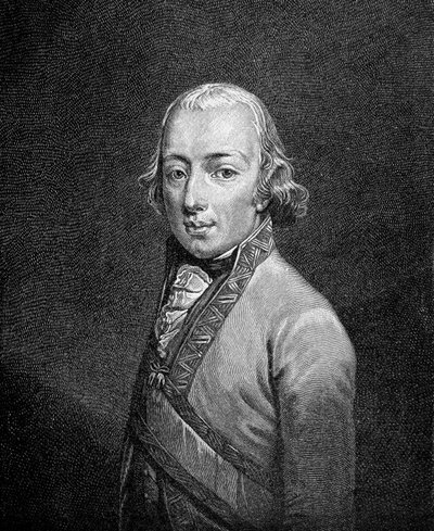 Retrato de Carlos de Habsburgo, conhecido como Arquiduque Carlos (1771-1847), general austríaco. de Unknown artist