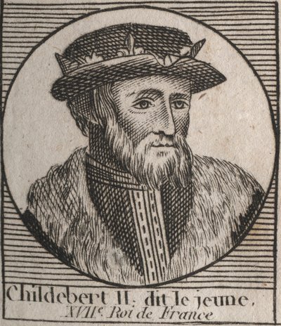 Retrato de Childebert II de Unknown