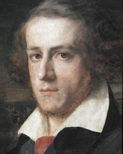Retrato de Ciro Menotti, patriota italiano (pintura a óleo) de Unknown Artist