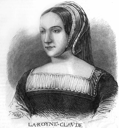 Retrato de Claude de France, esposa do rei François 1st (1499-1524). de Unknown artist