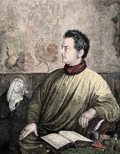 Retrato de Clemens Brentano (1778-1842), escritor e poeta alemão - Retrato de Clemens Maria Brentano de Unknown artist