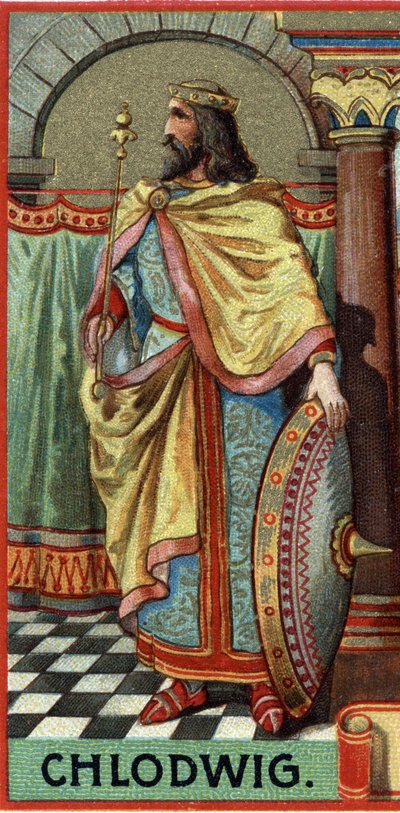 Retrato de Clovis King of the Francs de 481-511 DC. de Unknown artist