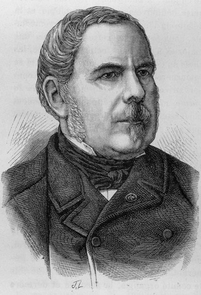 Retrato do Conde Napoleão Daru (? - 1889). Gravura do final do século XIX em "Histoire de France" de H. Martin. de Unknown artist