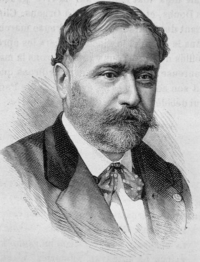 Retrato de De Chaudordy. Gravura do século XIX. de Unknown artist
