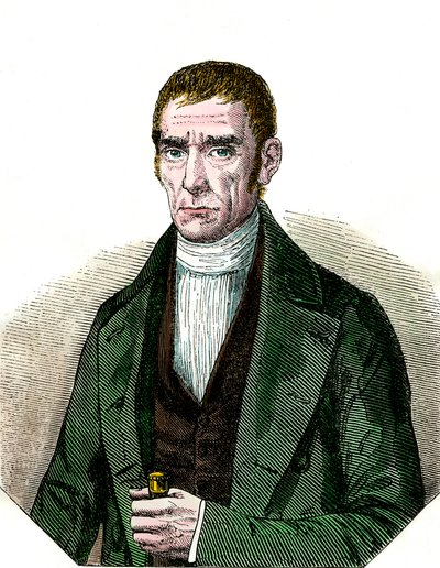 Retrato de Dom Joaquim Suares (1781-1868) Presidente da República do Uruguai. Gravura do século XIX. Col. Fora. de Unknown artist