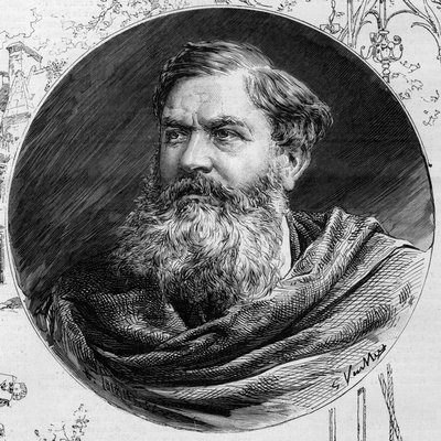 Retrato de Edmond du Sommerard (1817-1885), diretor do Musee de Cluny, In "The Illustrous World" 1885. de Unknown artist