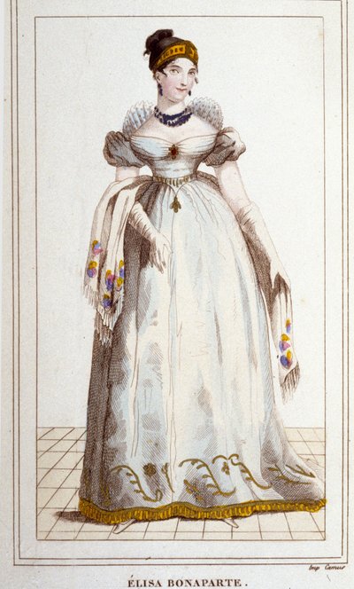 Retrato de Elisa Bonaparte (Maria Anna dit Eliza de Unknown artist