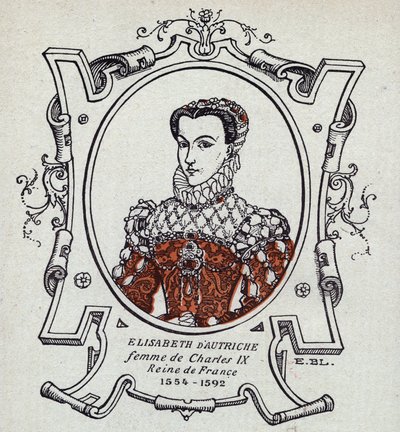 Porträt von Elisabeth von Österreich (1554-1592), Königin von Frankreich von Unknown Artist