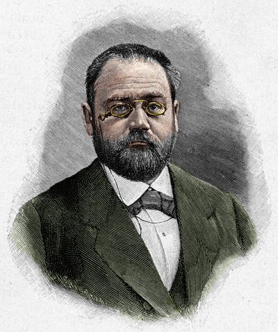 Retrato de Emile Zola (1840-1902) de Unknown artist