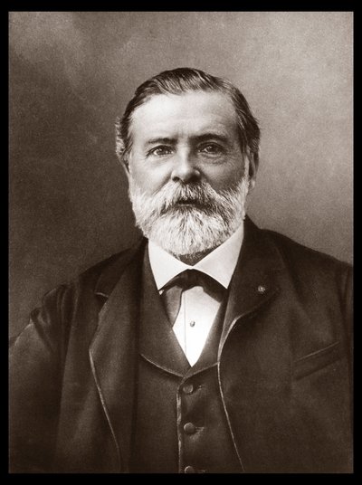 Retrato de Etienne-Jules Marey (1830-1904); cientista e cronofotógrafo inglês; inventor do esfigmógrafo e pioneiro da fotografia e do cinema. Fotografia de Nadar, Paul (1856-1939). de Unknown artist