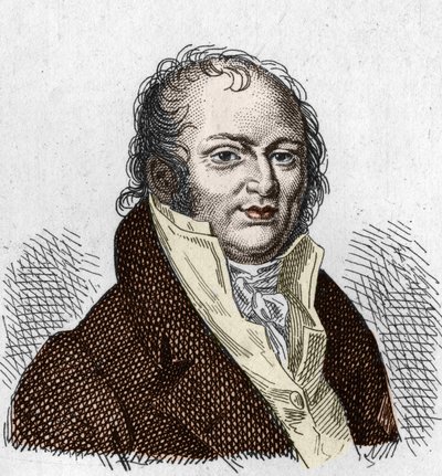 Retrato de Etienne Geoffroy Saint Hilaire Saint Hilaire (Saint-Hilaire) (1772-1844), naturalista francês. Gravura a partir de 1835. de Unknown artist