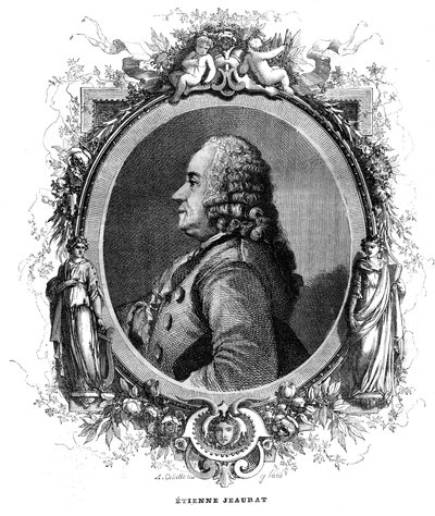 Retrato de Etienne Jeaurat (1699-1789) pintor e cartoonista francês. de Unknown artist