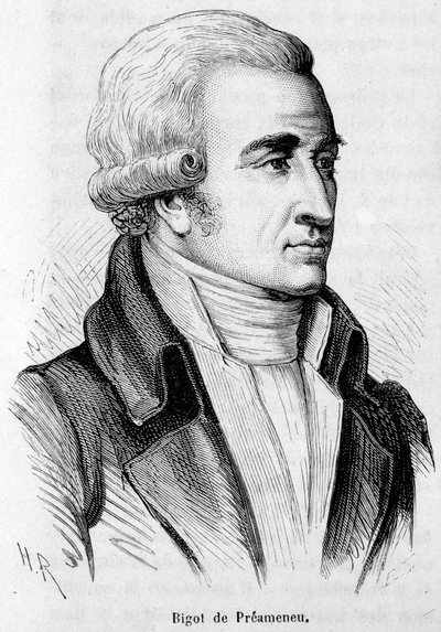 Retrato de Felix Julien Jean Bigot de Preameneu (1747-1825), advogado e político francês. de Unknown artist