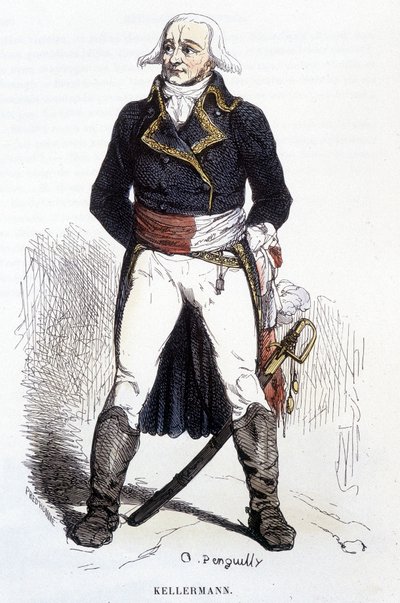 Retrato de François Christophe Kellerman - gravura de Unknown artist
