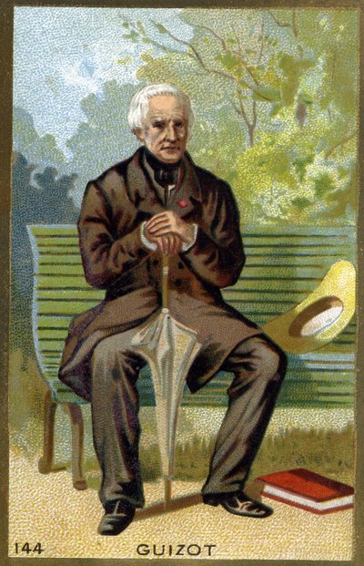 Retrato de François Guizot (1787 - 1874) político e historiador francês. Cromolitografia do século XIX. de Unknown artist