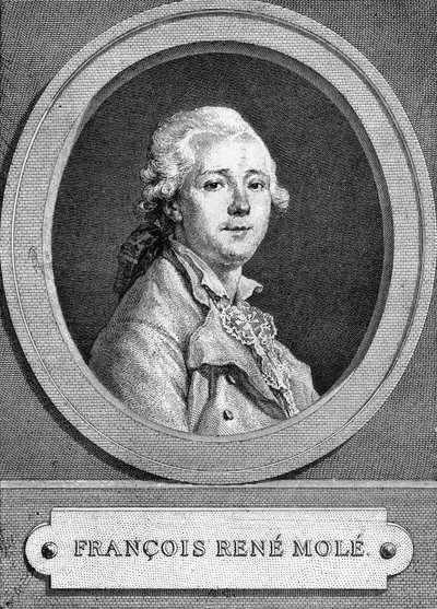 Retrato de François René Molé (1734-1802), ator francês. de Unknown artist