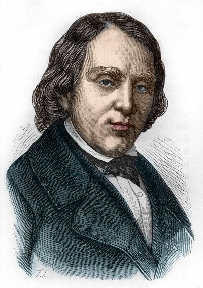 Retrato de François Vincent Raspail (1794-1878), biólogo, químico e político francês. de Unknown artist