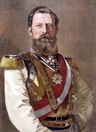 Retrato de Frederico III (1831-1888), Imperador da Alemanha e Rei da Prússia. de Unknown artist