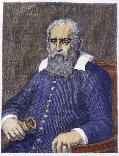Retrato de Galileu Galilei dit Galileo (1564 - 1642). de Unknown artist