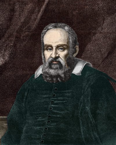 Retrato de Galileu Galilei dit Galileo (1564 - 1642). Gravura do século XIX. de Unknown artist