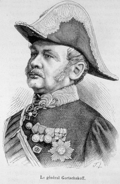 Retrato do General Gortschakoff de Unknown artist