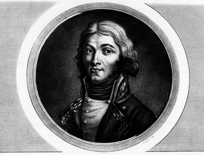 Retrato do General Louis Lazare Hoche (1768-1797). Gravura em "Coleção completa de pinturas históricas da revolução francesa, em três volumes". 1804. de Unknown artist