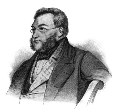 Retrato de Georg von Vincke, político prussiano - Georg von Vincke (1811-1875), administrador, político e proprietário de terras prussiano - gravura do final do século XIX de Unknown artist