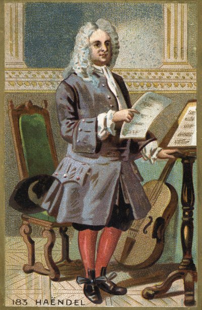 Retrato de George Frederick Handel (Georg Friedrich Handel) de Unknown artist