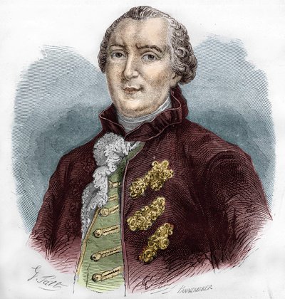 Retrato de Georges Louis Buffon (1707-1788), naturalista e escritor francês. de Unknown artist